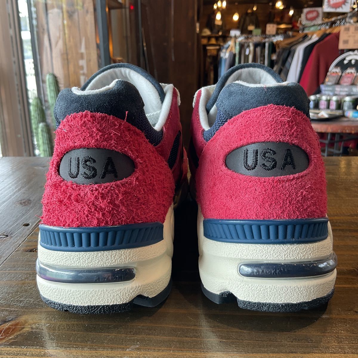 M990AD2 New Balance RED ニューバランス ROOSTER BALANCE – レッド 中古・古着通販NEW (ニューバランス) サイズ 990V2 MADE USA製｜Yahoo!フリマ（旧PayPay (New