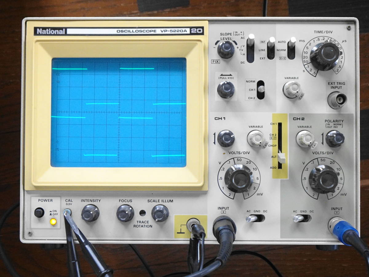 ナショナル 20MHzオシロスコープVP-5220A 動作良好の入札履歴 - すべて 