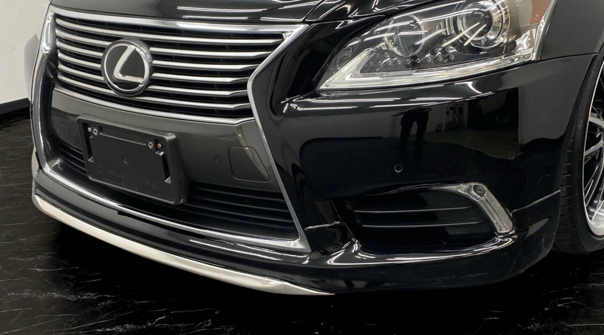 純正カラー塗装付！！レクサス LS 460 後期用 メッキ付き ハーフエアロ 