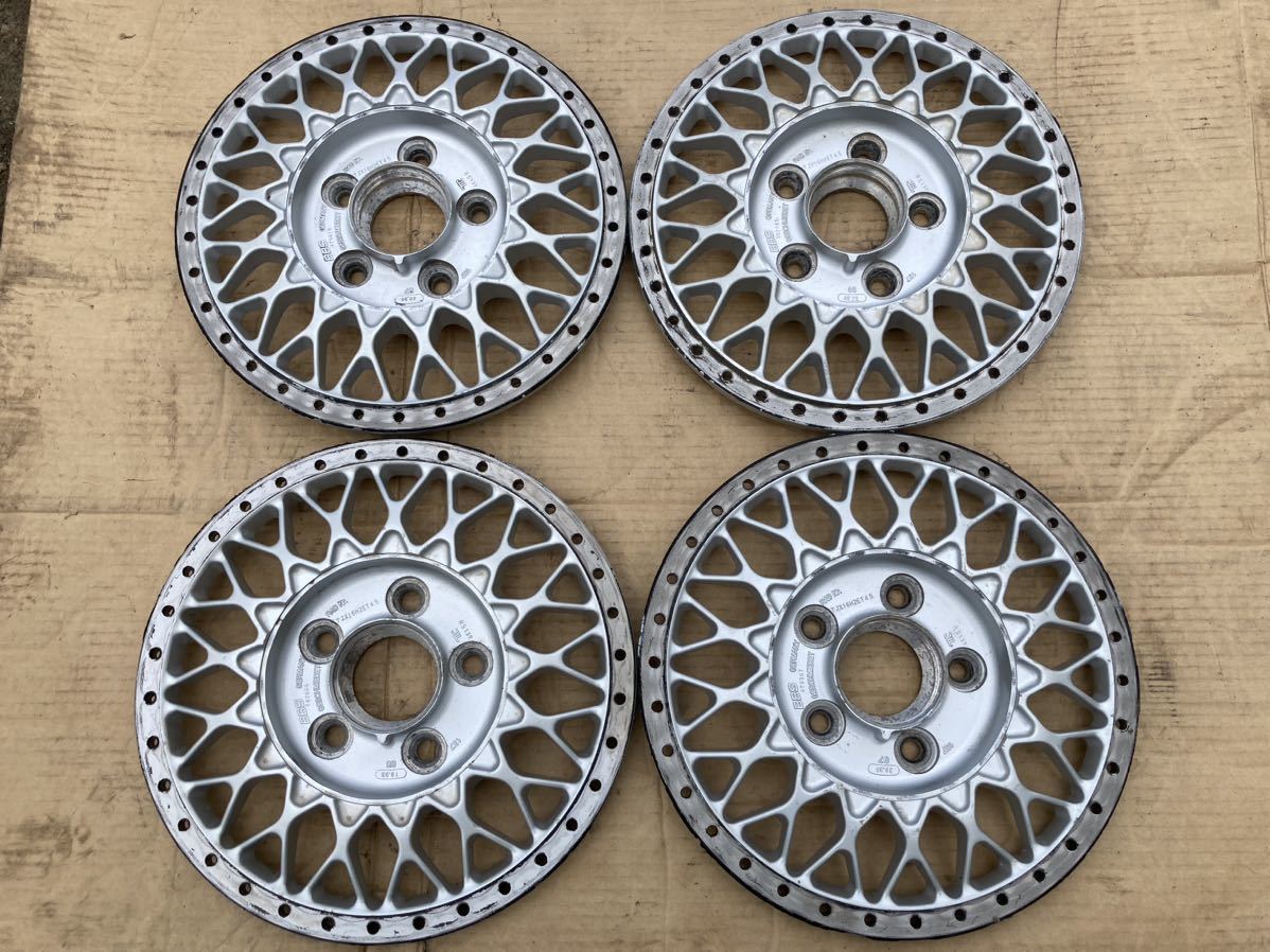 16inch BBS RS137 4枚 7.0J×16H2ET45 pcd 5×114.3 TOYOTA用ハブ