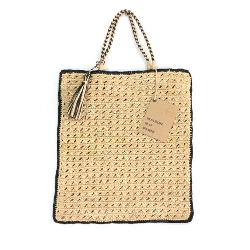 数量限定，本物保証 MAISONN.HPARIS メゾンエヌアッシュパリ SIENA GRAND バッグ ベージュ ブラック(その他)｜売買されたオークション情報、yahooの商品情報をアーカイブ公開 - オークファン その他