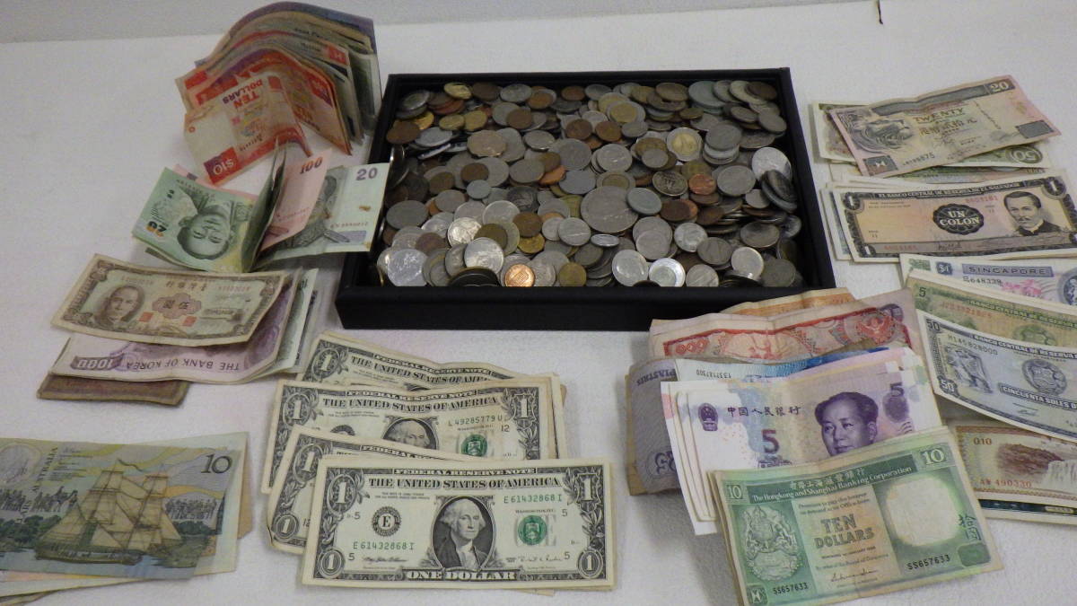 Yahoo!オークション -「外国コイン」の落札相場・落札価格 #7832A 外国銭まとめ 総重量約