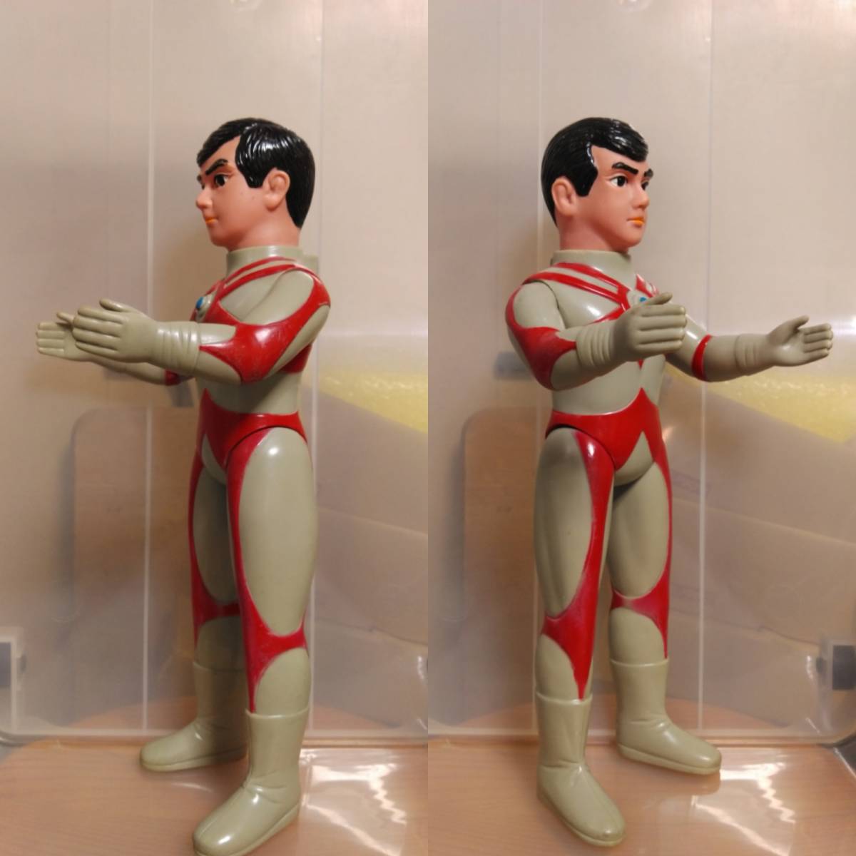 ブルマァクウルトラマンエース 特大ソフビ 面取れ 1970年代当時物 特撮 