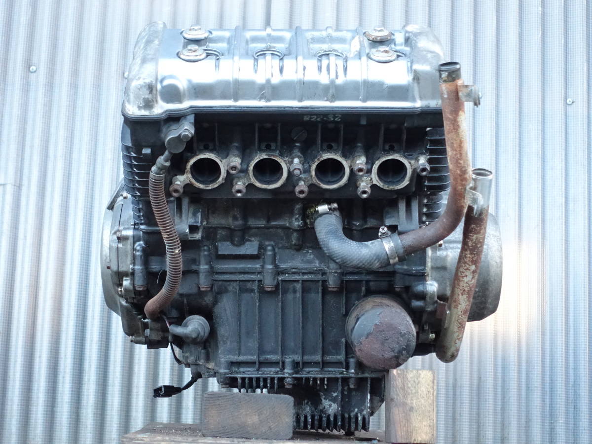 当時物 長期保管 バリオス2 ZR250B-0010 純正 エンジン 本体 圧縮比約 