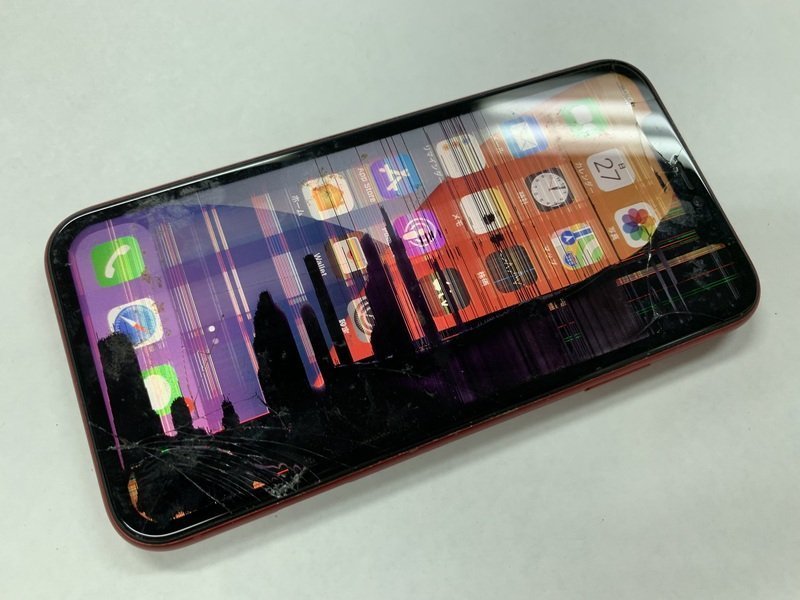 再BY206 SIMフリー iPhone11 レッド 256GB ジャンク ロックOFF