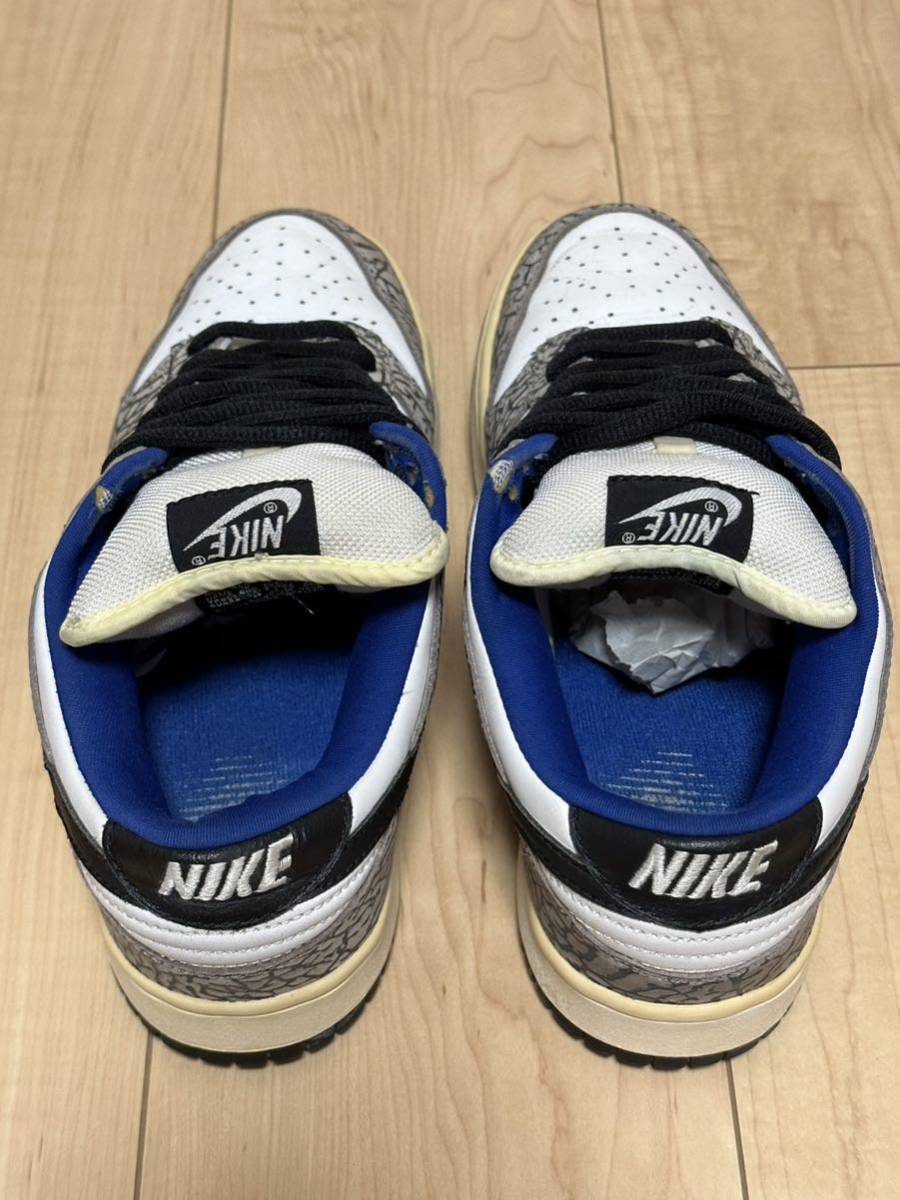 27cm 中古 Supreme × NIKE DUNK LOW PRO SB Cement 2002 シュプリーム 