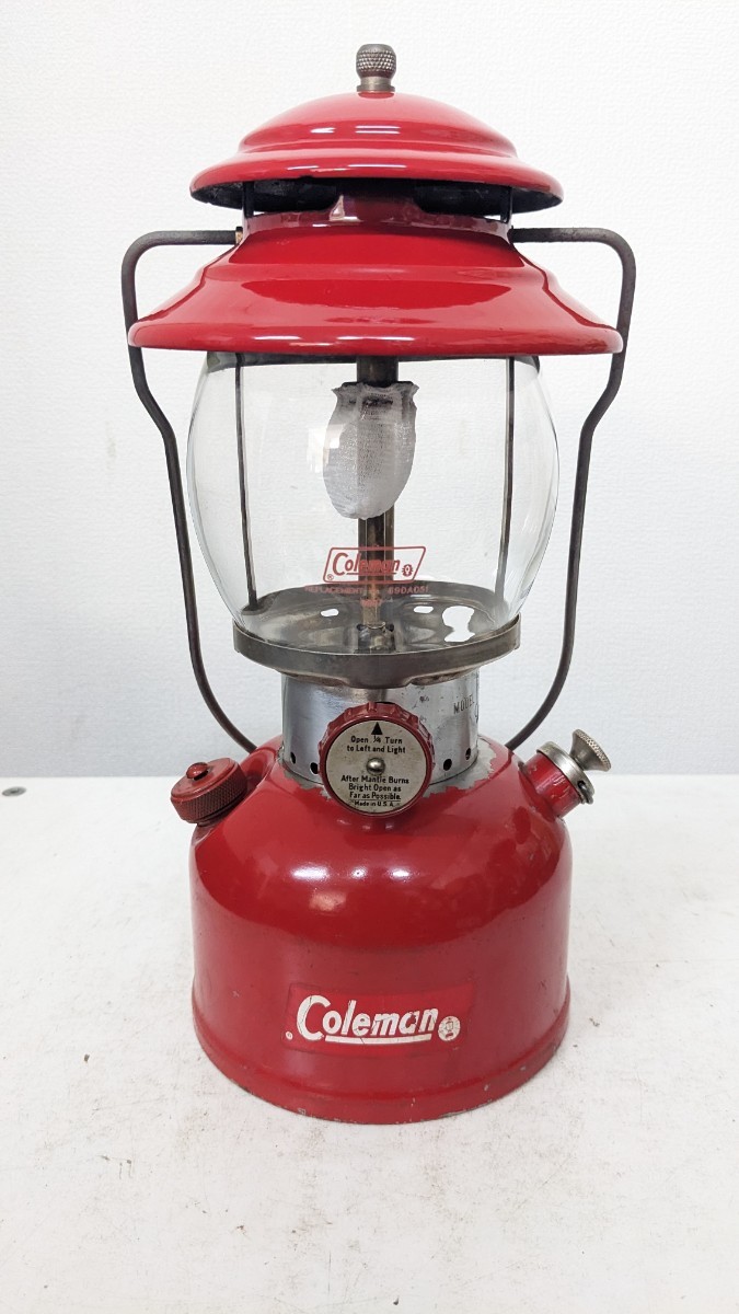 1964年8月製 ビンテージ Coleman コールマン 200A ランタン レッドボーダー キャンプ 良好 アメリカ製 ガソリンランタン ヴィンテージ
