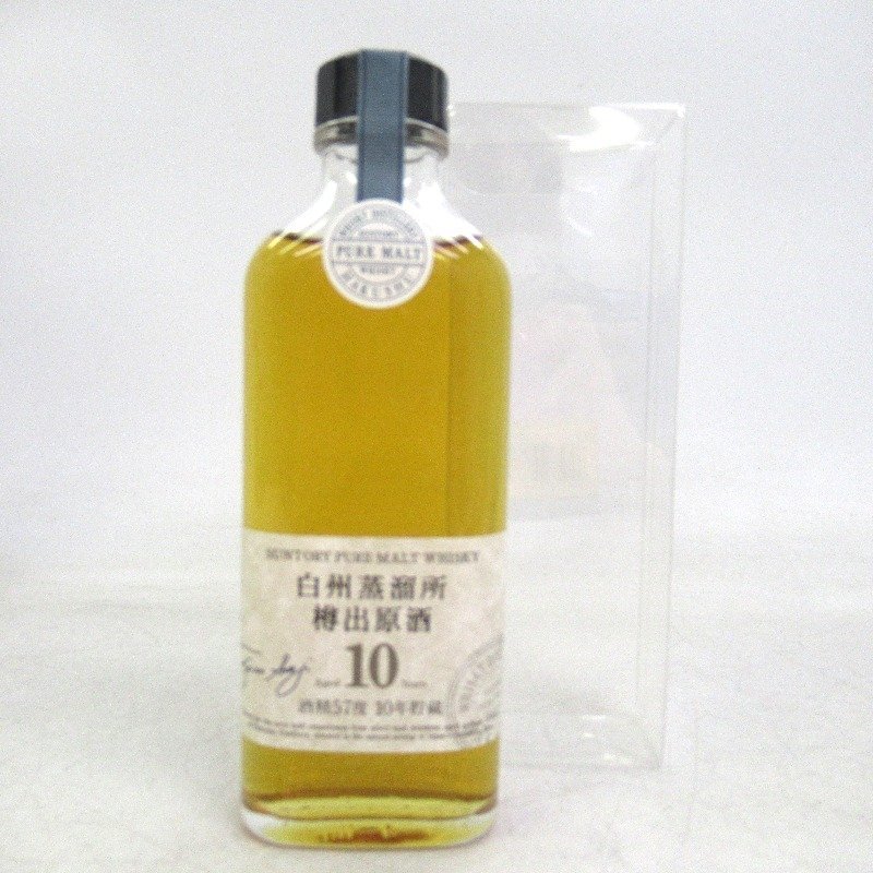 赤字超特価，最新作 ウイスキー サントリー 白州蒸溜所10年樽出原酒 190ml
