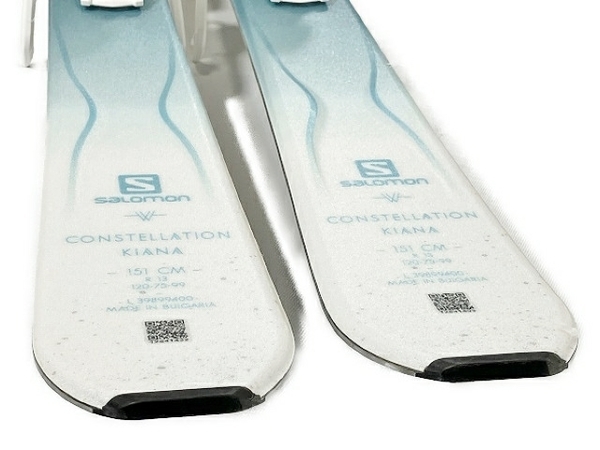 引取限定】 Salomon CONSTELLATION KIANA 151cm スキー板 ストック付き 