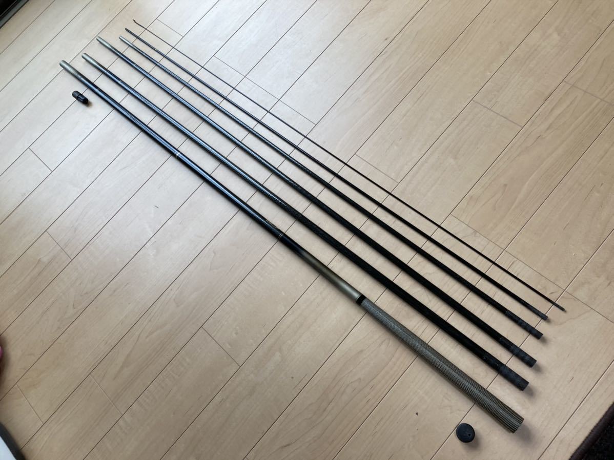 希少 ダイワ カーボウィスカー パワーメッシュ 波紋粋 超硬 13尺 DAIWA