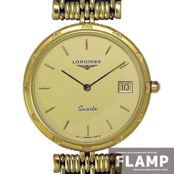 1円～ LONGINES ロンジン Quartz クォーツ 161 6973 デイト 動作未確認