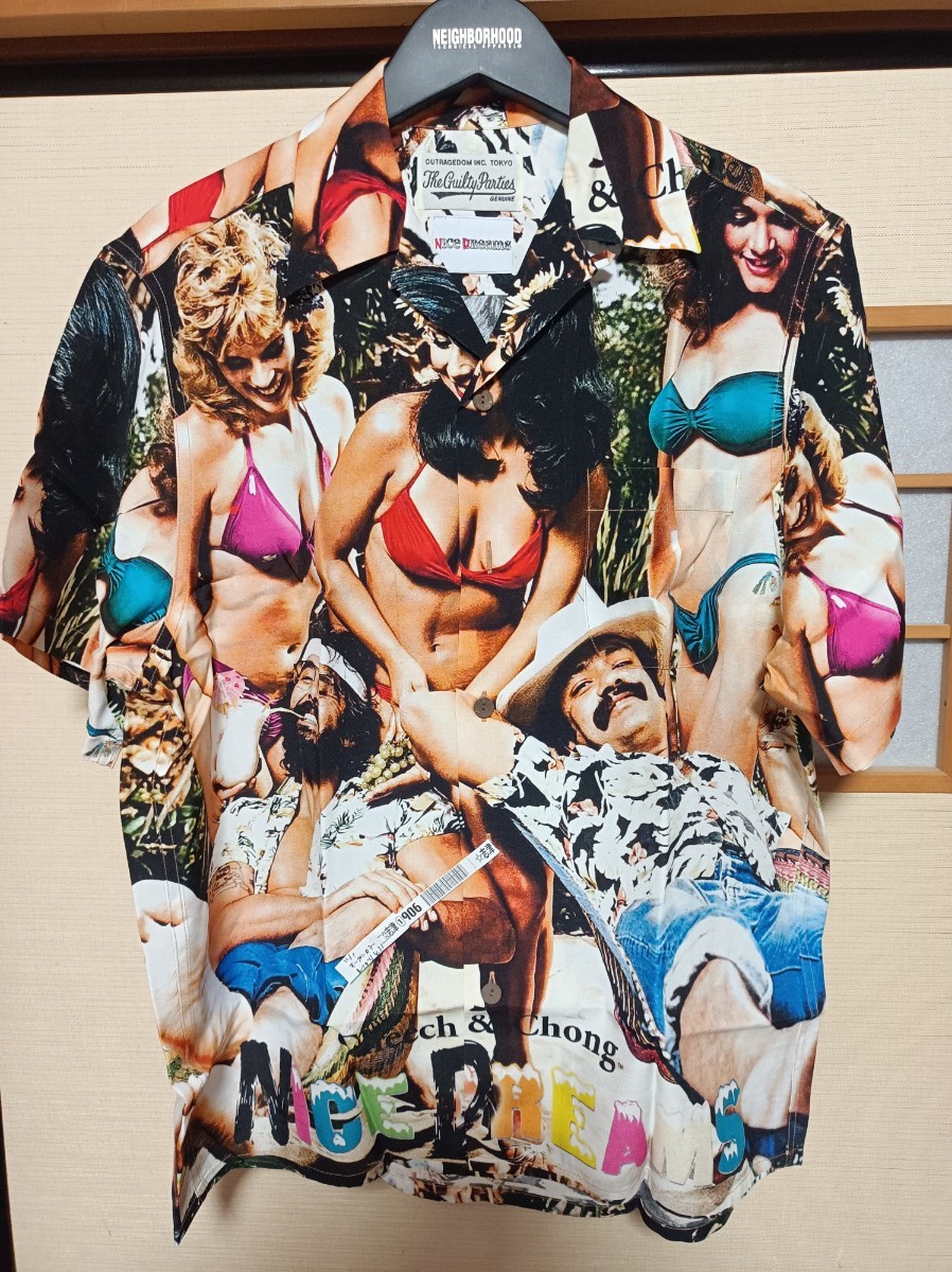 1回短時間着用　希少サイズＸＳ　NICE DREAMSアロハシャツ　定価39600円　ハワイアンシャツ