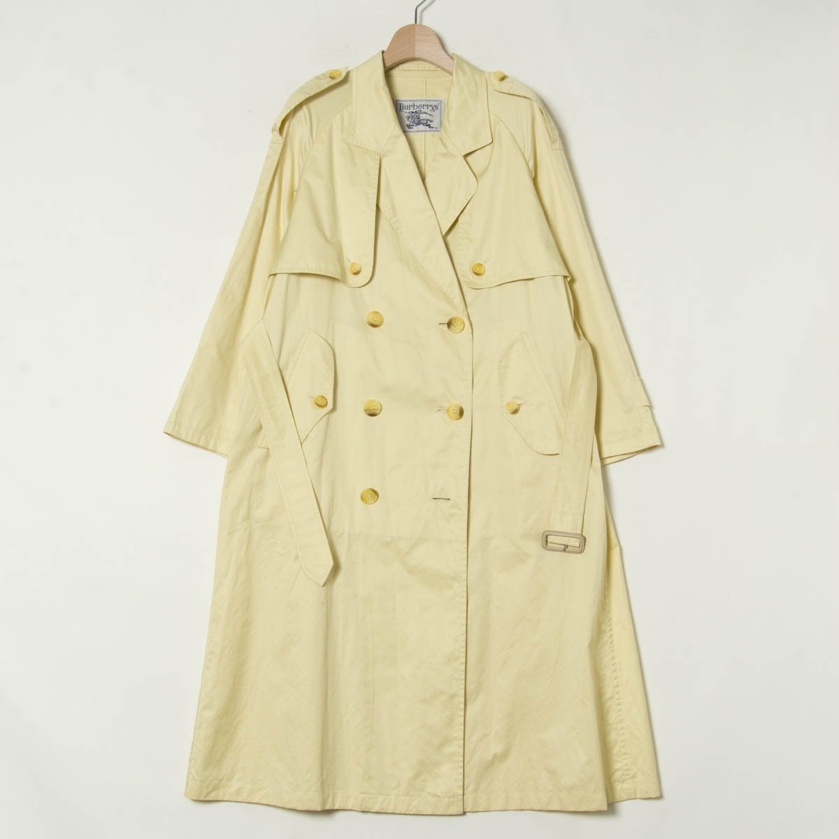 Burberry バーバリー トレンチコート スプリングコート イエローベージュ 1円スタート】Burberrys バーバリー トレンチコート スプリングコート