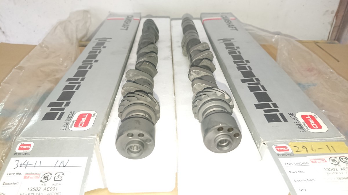 TRDカムシャフト4AG16V用 304-11 296-11 13502-AE901 13502-AE951 新品