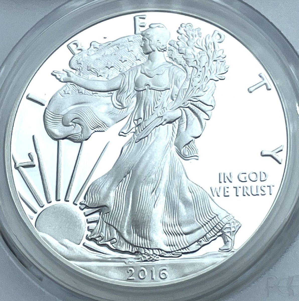 最高鑑定 2016-w シルバー イーグル 30周年記念コイン PCGS PR70 DCAM マーカンティー氏