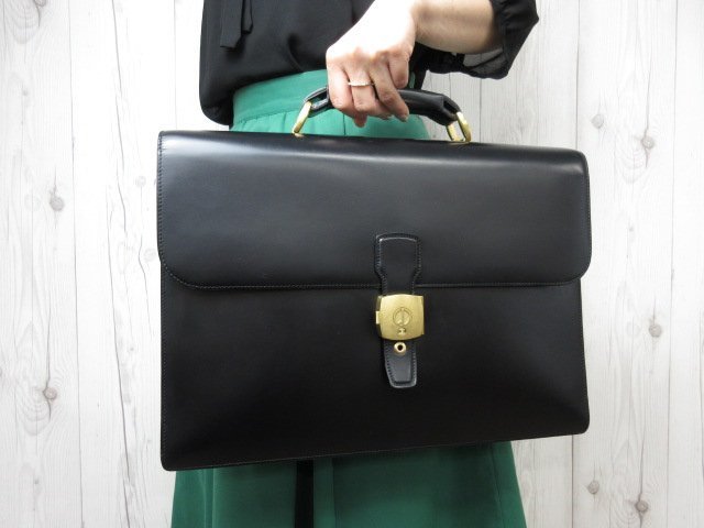 ダンヒル ビジネスバッグ dunhill - 極美品 レザー Dunhill 2way トートバッグ ビジネス キャンバス スリム 極美品dunhill カドガン バッグ カーフレザー