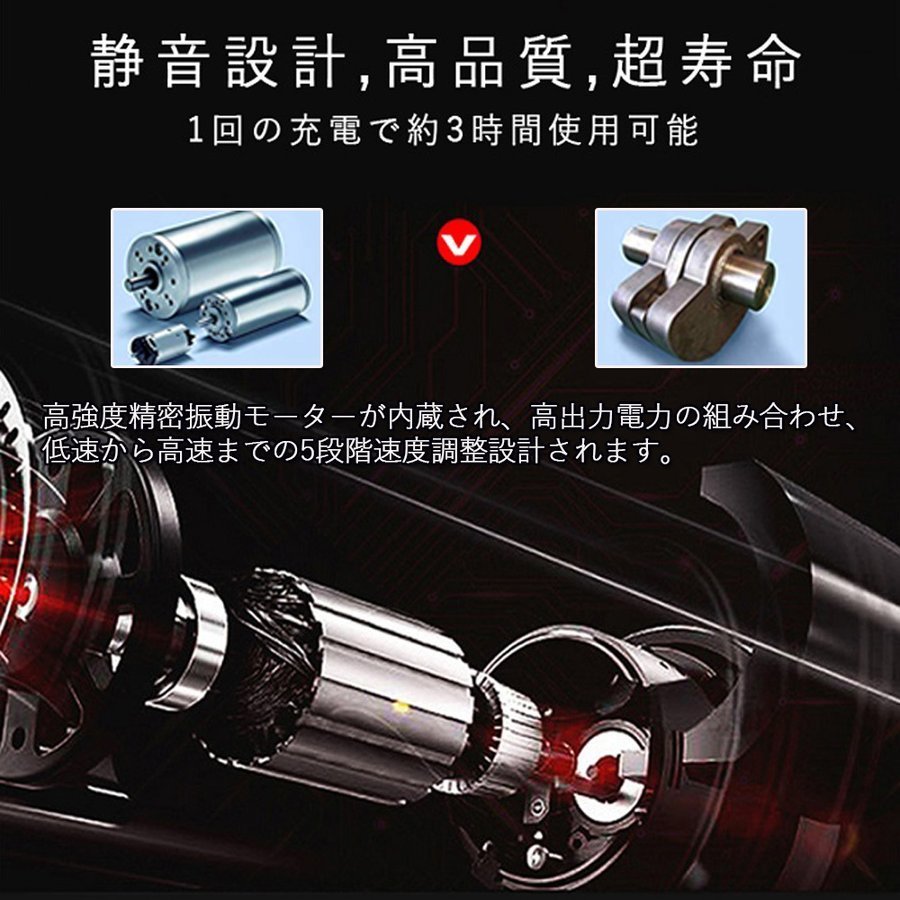 充電式電動フォームローラー* 3Dマッサージロール ストレッチ エクササイズ 4段階振動切替 日本語取説付 180日保証