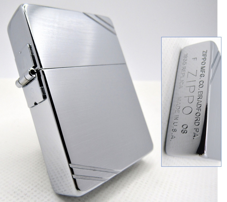 1935レプリカ ダイアゴナルライン 両面 zippo ジッポ 2008年(その他)｜売買されたオークション情報、yahooの商品情報をアーカイブ公開 - オークファン Zippo