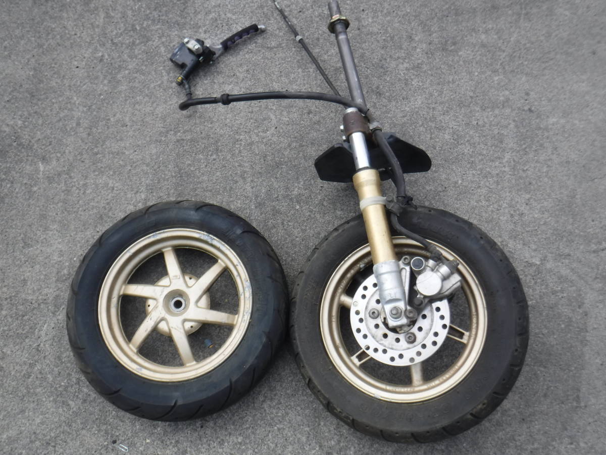 ★AF35 ライブディオ ＺＸ ステム　フォーク　ブレーキ　前後金アルミホイール☆