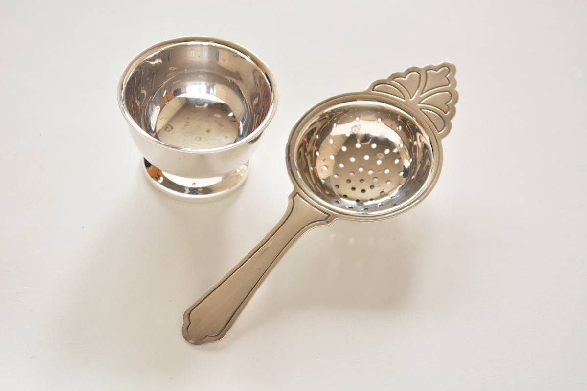 銀座和光 ティーストレーナー □ 銀座和光 WAKO □銀仕上げ ティー