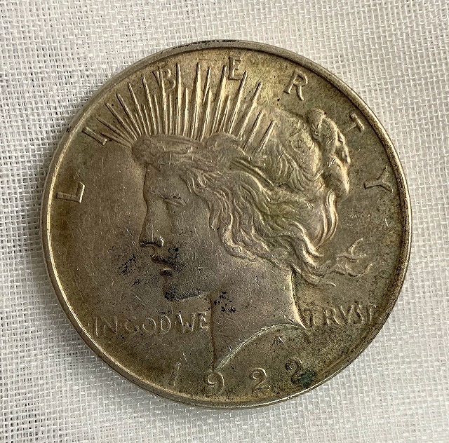 アメリカ ピースダラー 1ドル銀貨 1922年 1922年銘 | 0 銀貨 量目26.72