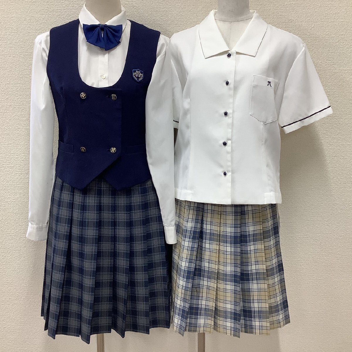 (Y)I467(中古)福島県 福島西高校 10点セット /指定品/ブレザー/ベスト/ブラウス/スカート/リボン/チェック/制服/冬服/夏服/学生服/女子学生 福島西高校 10点セット コスプレ衣装 体操着2 Y1667&frasl;Y 冬服中間服が出品