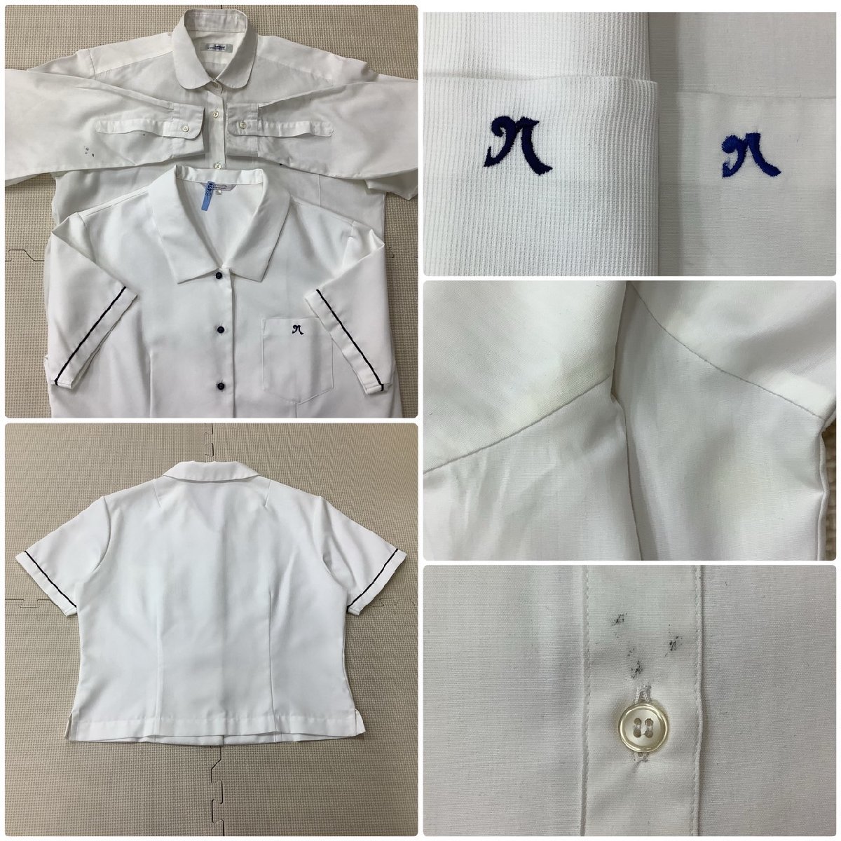 (Y)I467(中古)福島県 福島西高校 10点セット /指定品/ブレザー/ベスト/ブラウス/スカート/リボン/チェック/制服/冬服/夏服/学生服/女子学生 福島西高校 10点セット コスプレ衣装 体操着2 Y1667&frasl;Y 冬服中間服が出品