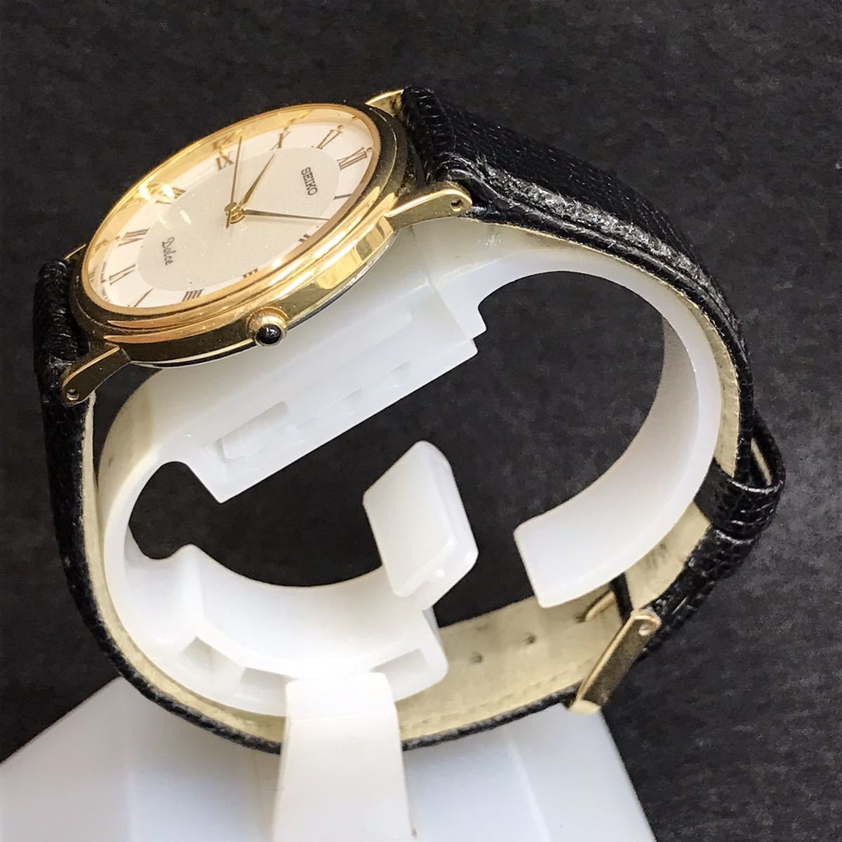 ☆51595 セイコー SEIKO Dolce ドルチェ 8N41-7030 ローマン SS 革