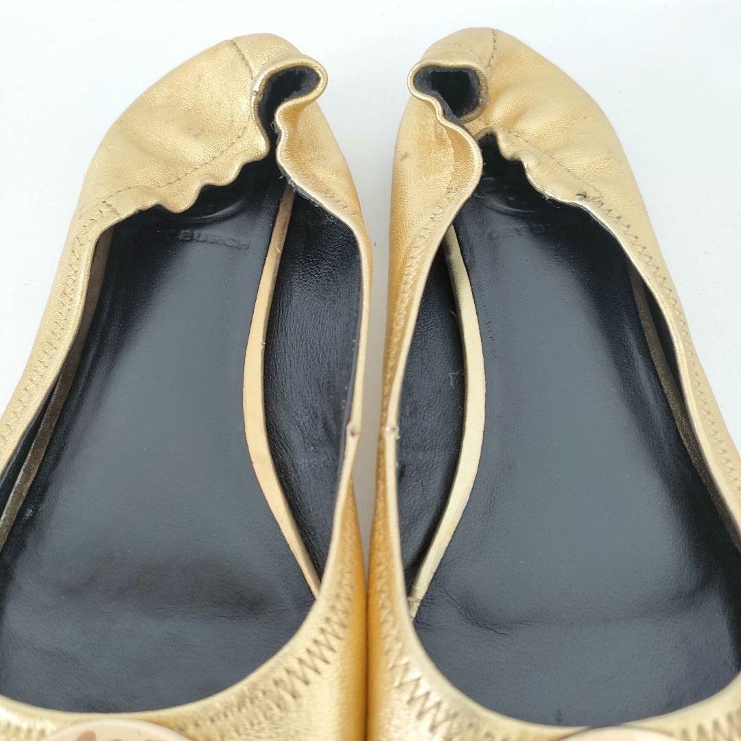 TORY BURCH トリーバーチ レザー フラットシューズ バレエシューズ 8M