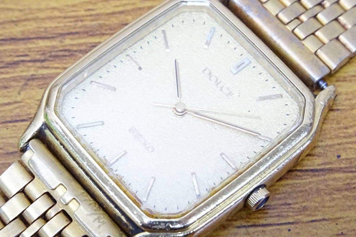 【豊富な，新品】 K船橋05058TAO SEIKO セイコー DOLCE ドルチェ 腕時計 メンズ クォーツ 18KT 刻印 金無垢 8N41-5150(ドルチェ)｜売買されたオークション情報、yahooの商品情報をアーカイブ公開 - オークファン ドルチェ