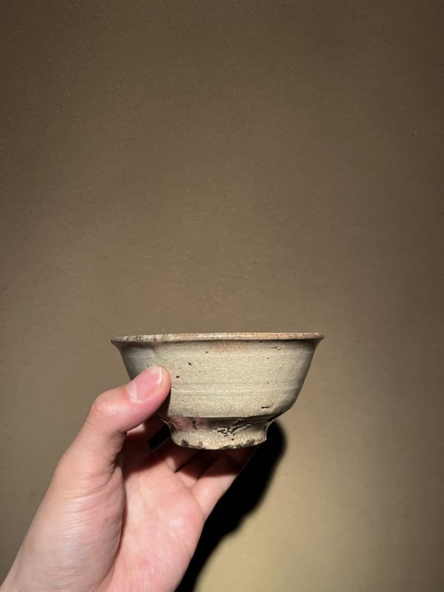 特別出品【 李朝 井戸手盃 】 高麗青磁 分院 古伊万里 古唐津
