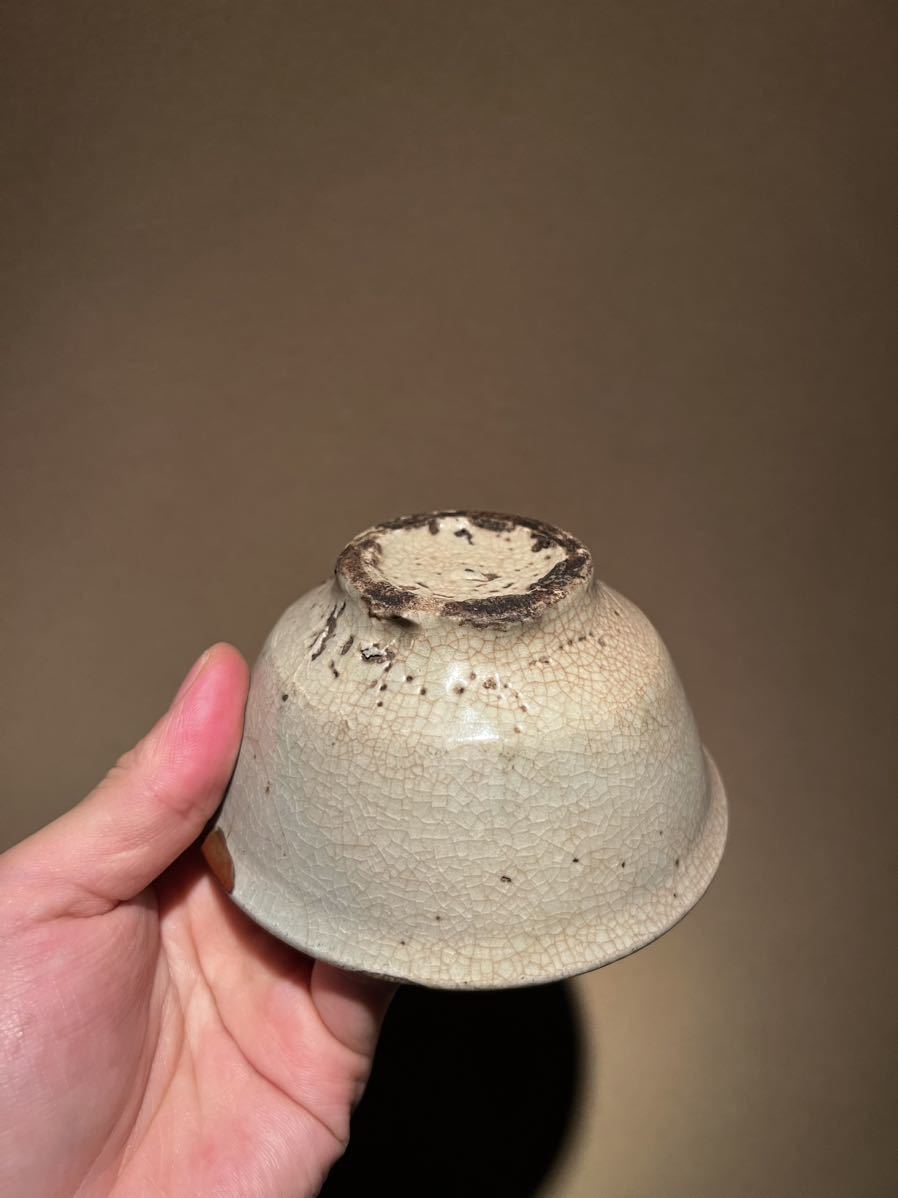 特別出品【 李朝 井戸手盃 】 高麗青磁 分院 古伊万里 古唐津