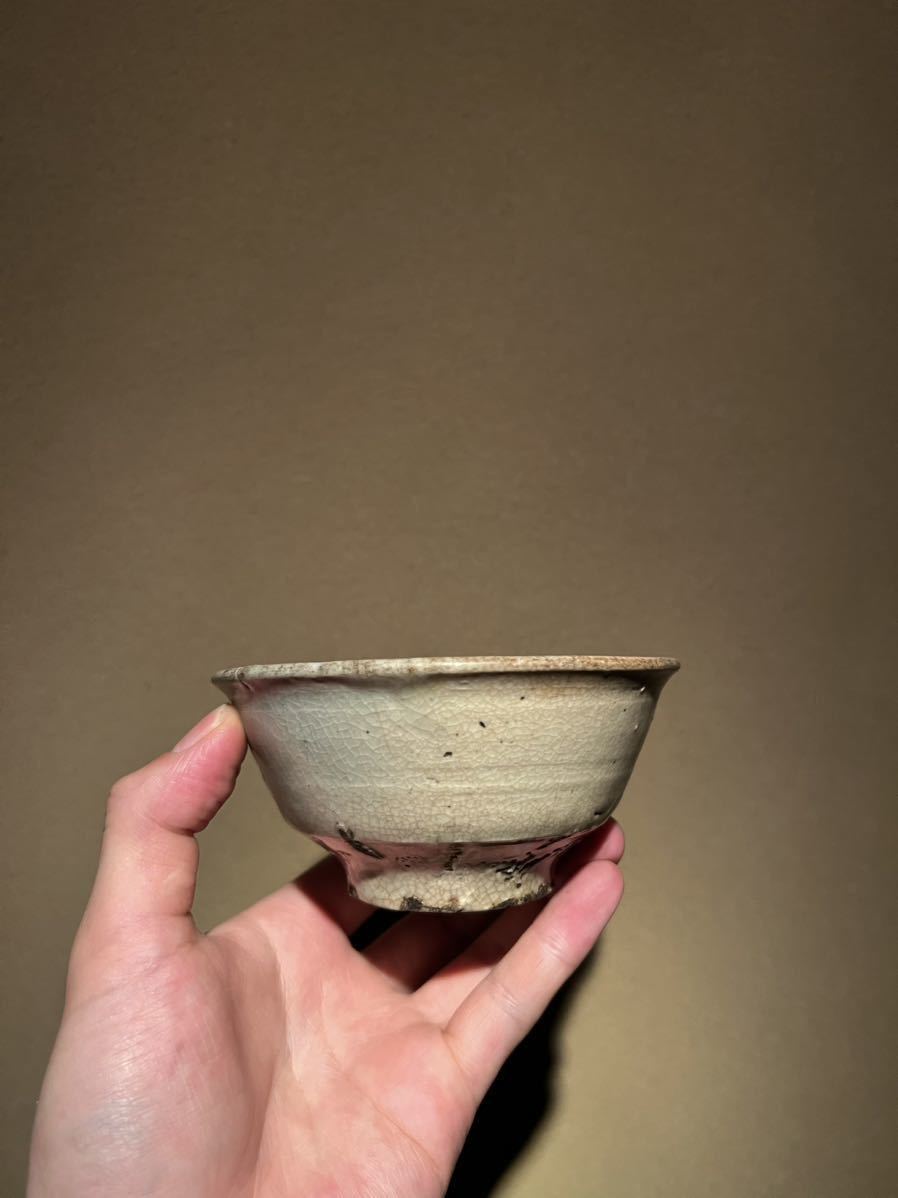特別出品【 李朝 井戸手盃 】 高麗青磁 分院 古伊万里 古唐津