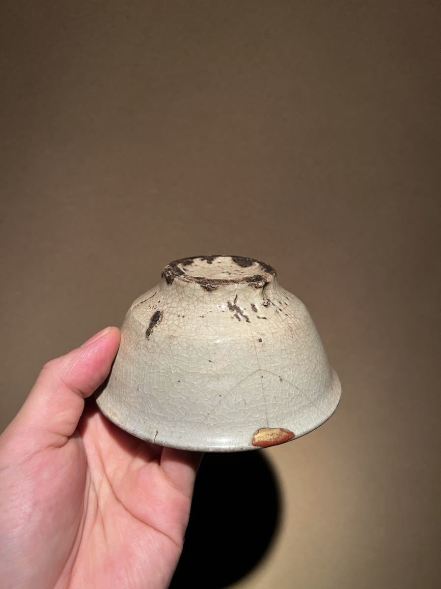 古唐津片口 古伊万里李朝茶道具中国煎茶金銀仏像掛軸目の眼蕎麦猪口古美術骨董 特別出品【 李朝 井戸手盃 】 高麗青磁 分院 古伊万里 古唐津