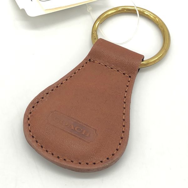 19282】COACH オールドコーチ キーホルダー レザー 本革 キーリング