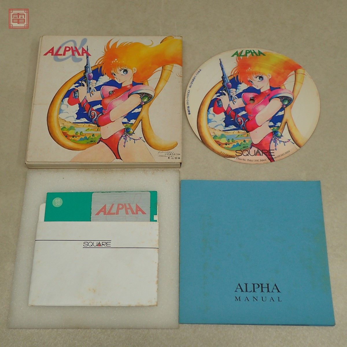 PC-8801SR 5インチFD アルファ ALPHA α スクウェア SQUARE ピクチャー