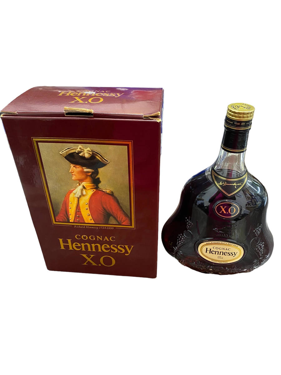 未開封COGNAC HENNESSY X.O. 未開栓Hennessy ヘネシー XO 金キャップ