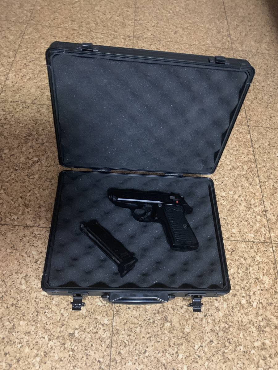 マルゼン ワルサー PPK ガスブローバック アルミケース付き。作動確認