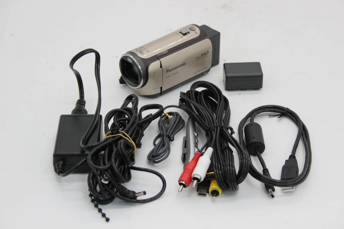 美品】Panasonic ビデオカメラ HDC-TM45 ブラウン 動作確認済
