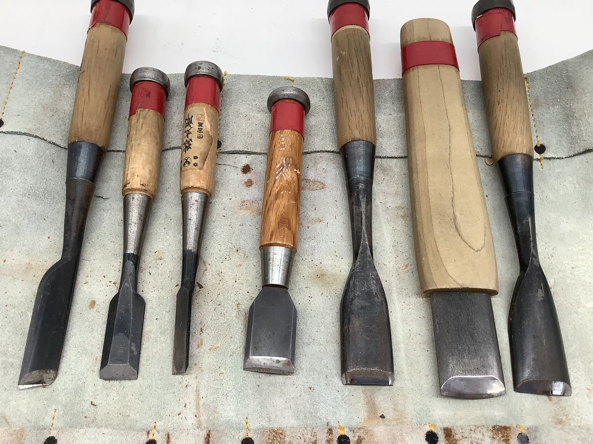 Y5-110大工道具 のみ 徳富萬 DIY 鎌倉刀 工具 