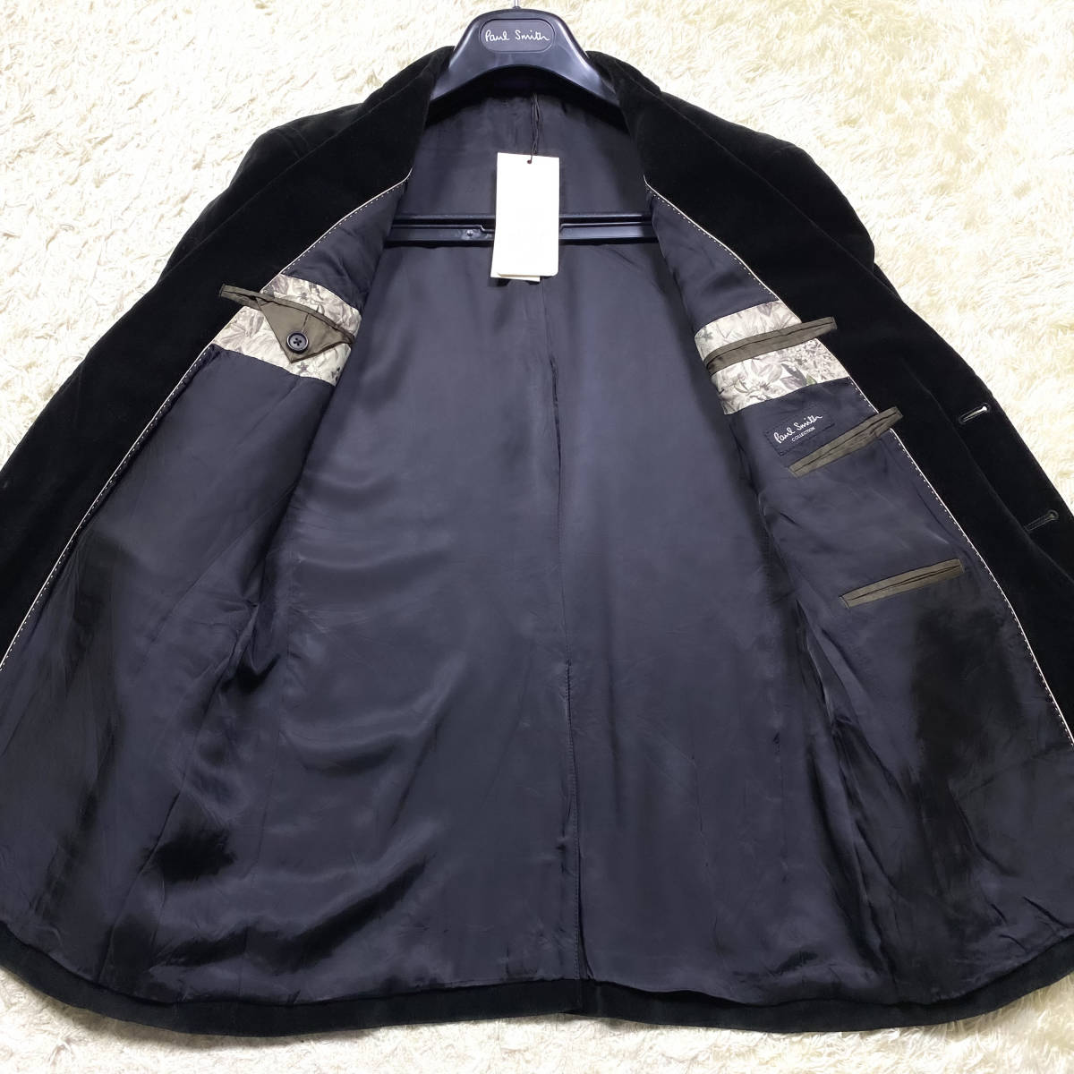 極美品金花柄!Paul Smith LondonテーラードジャケットM~Sポイント 
