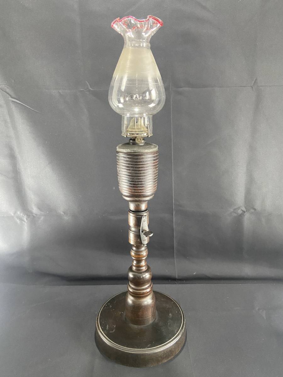 骨董 明治時代 石油ランプ洋燈