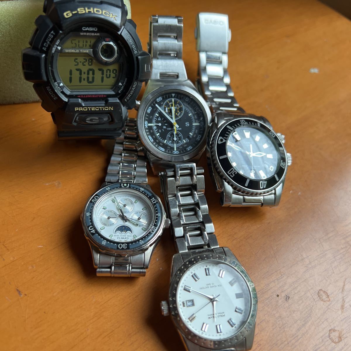 【ジャンク品】CASIO まとめ 5本セット ジャンク】G-SHOCK ほか腕時計5本 G-SHOCK CASIO 5本セット 父の日