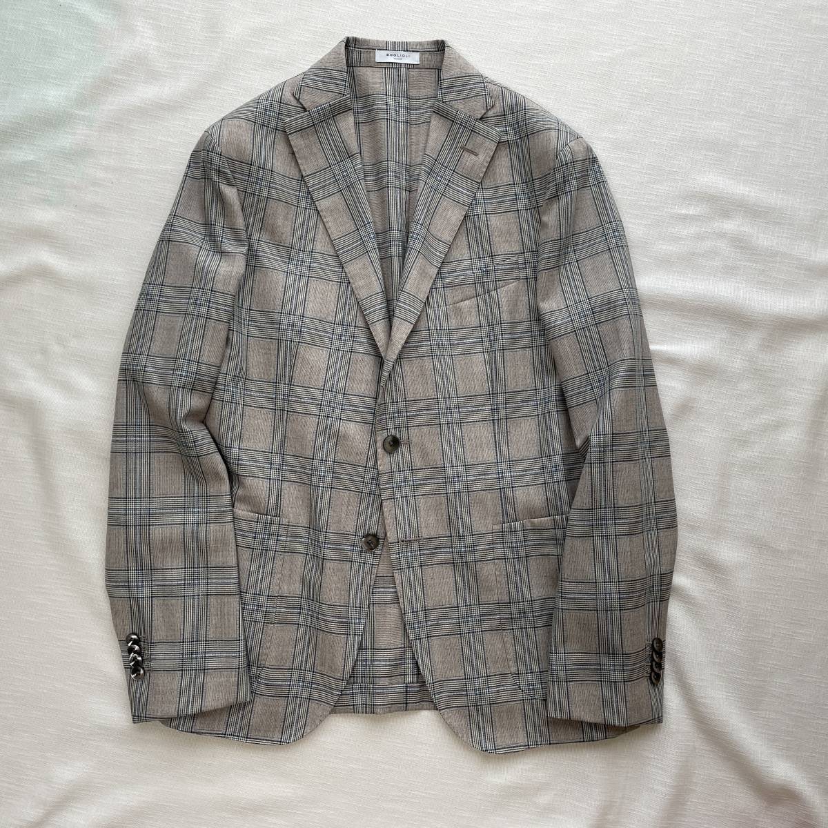 □1円〜 ＜未使用!!＞□BOGLIOLI ボリオリ スーツ シルク混/ウール 
