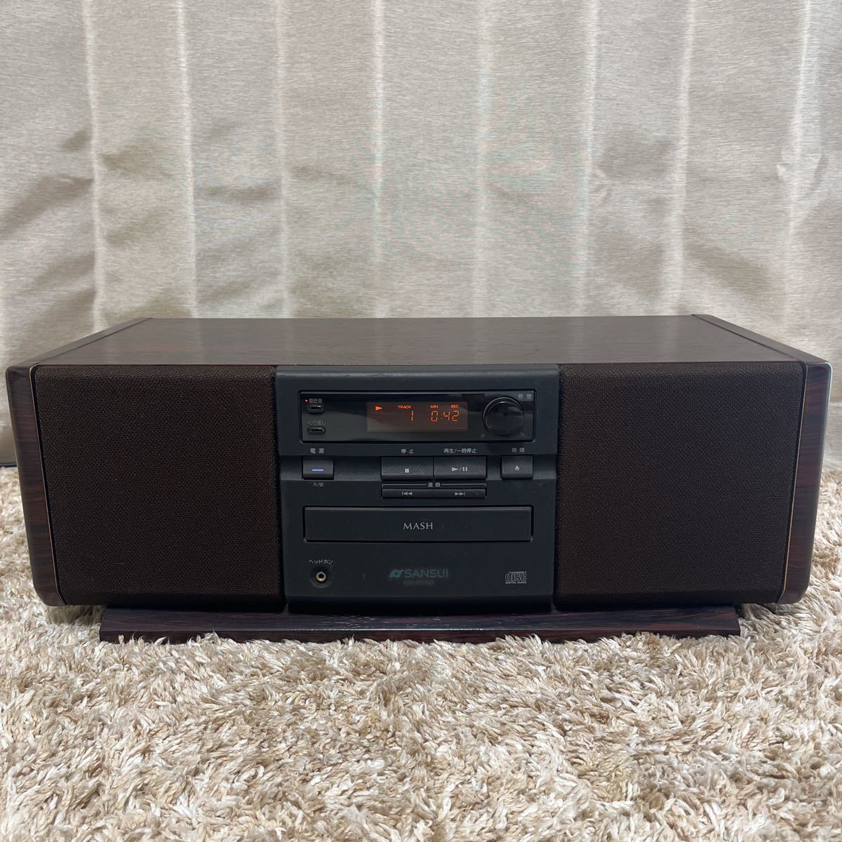 SANSUI CD-P700 CDコンポ 希少 山水 サンスイ SANSUI CD-P700 アンプ＆スピーカー一体型