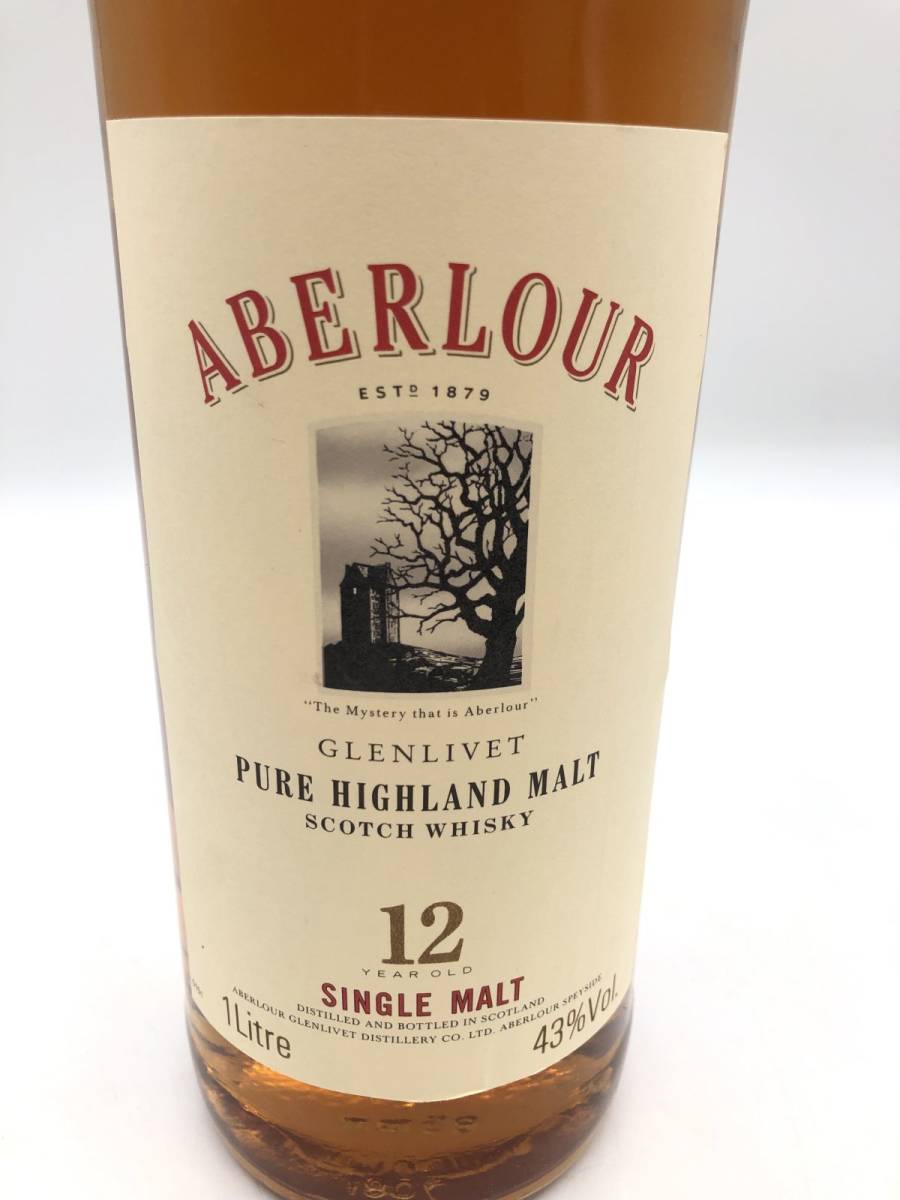 0530-004S③20394 お酒 1000ml 43% ABERLOUR GLENLIVET 12年