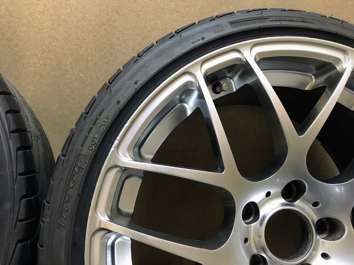 BMW E46 Mスポーツ 19インチ メッシュ バリ溝 タイヤホイールセット 3 