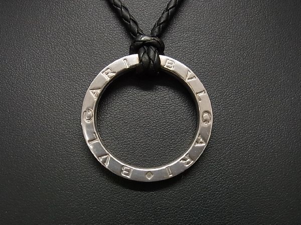 1円 □美品□ BVLGARI ブルガリブルガリ SV925 キーリング ネックレス