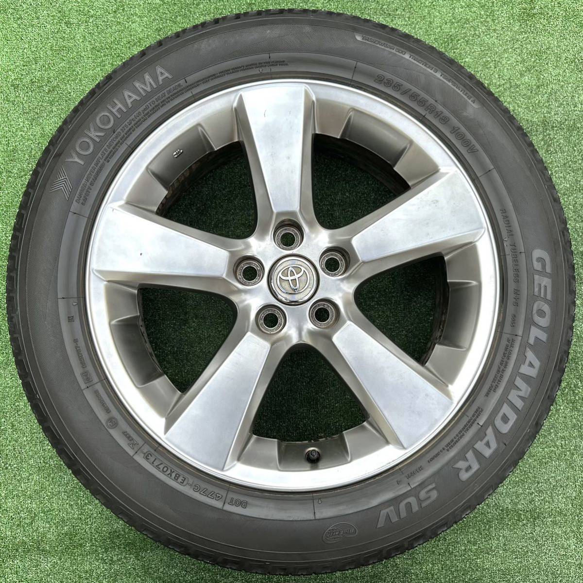 トヨタ ハリアー 30系 純正ホイール 4本セット SUV 235/55R18 夏タイヤ付き