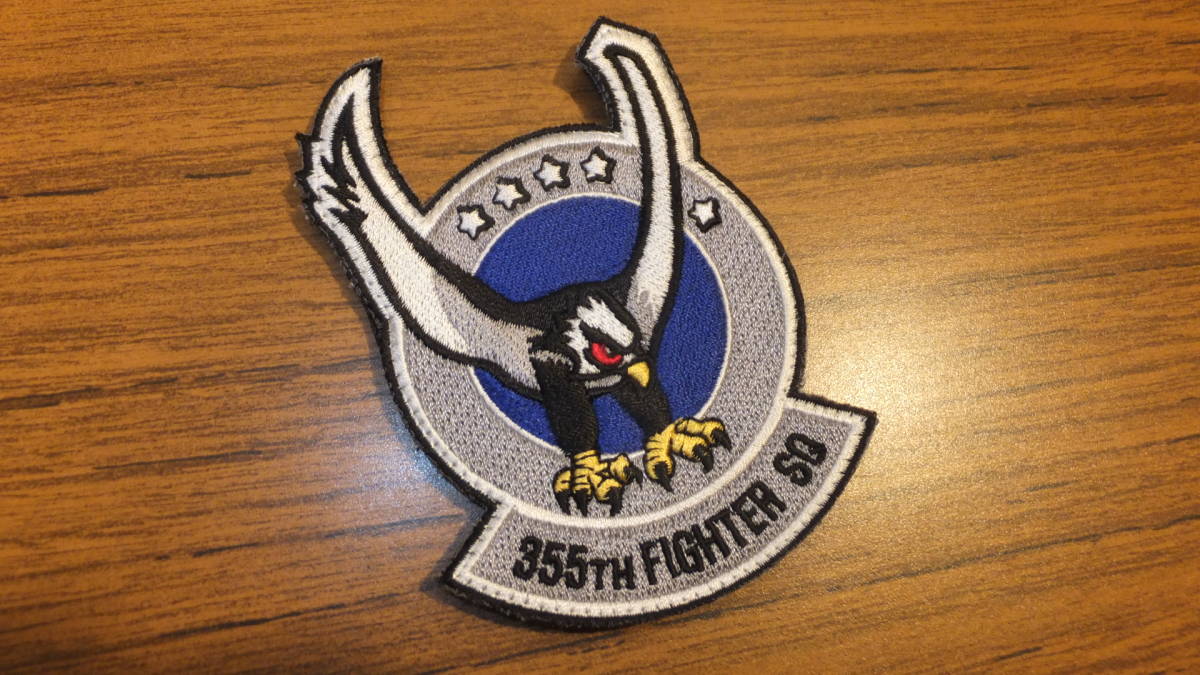USAF 355th FS Fightin' Falcons 米空軍第355戦闘飛行隊 F-35ライトニングⅡベルクロパッチ 米空軍嘉手納基地 ...